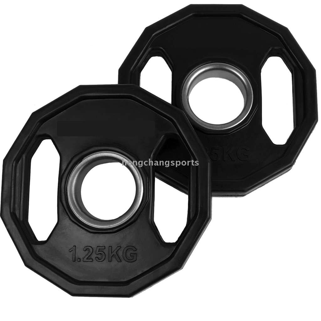 Rubber/PU dodecagon black/color grip plate